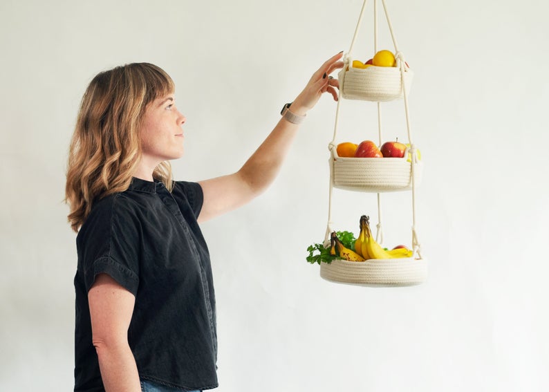 Cotton rope fruit baskets