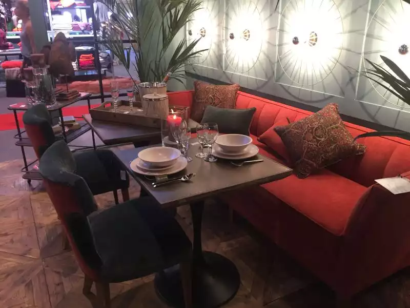 Couch used for small square tables