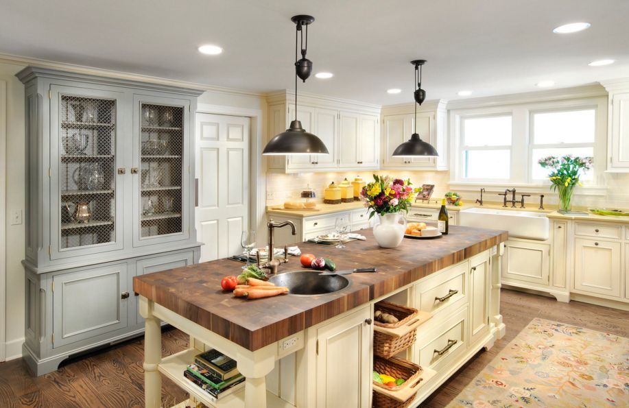 Counter Butcher block for kitchen island