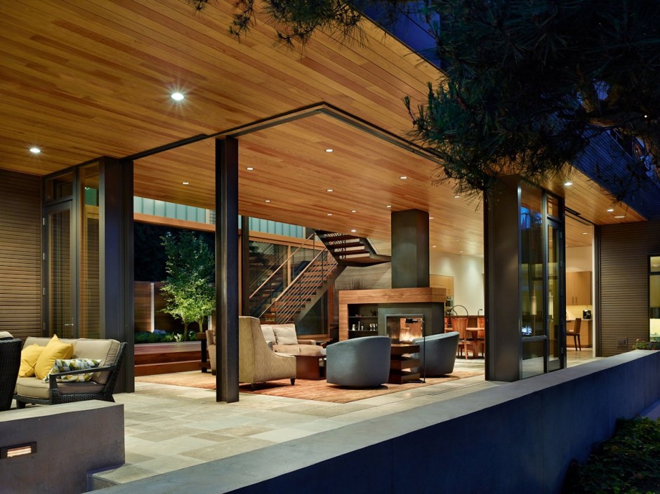 Courtyard House by DeForest Architects Interior