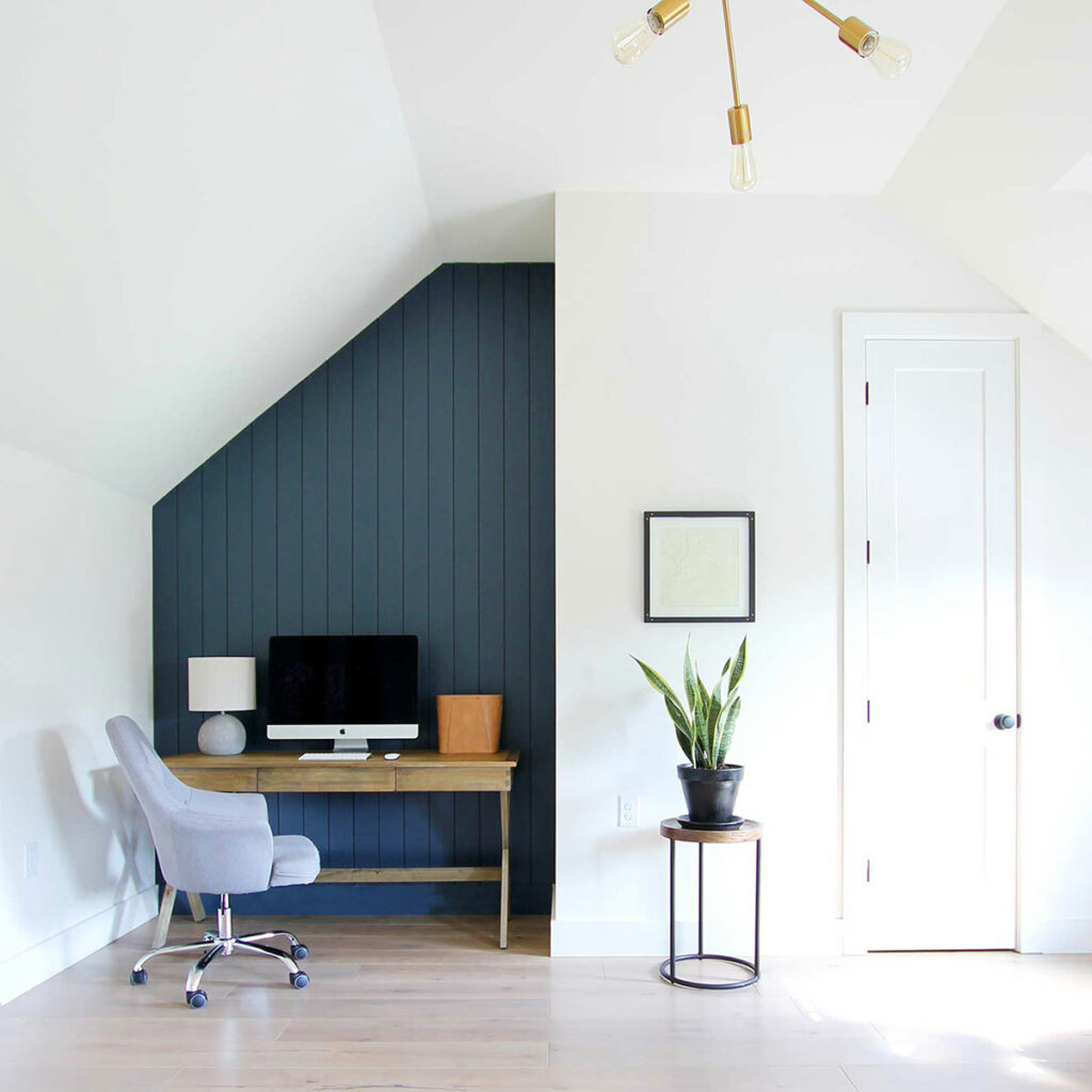 Create a Dark Vertical Shiplap Accent Wall