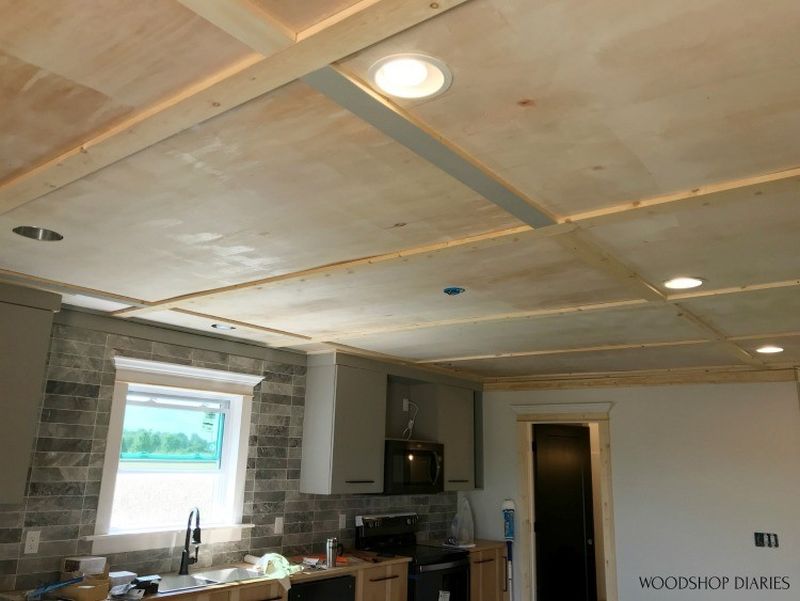 Create a plywood ceiling