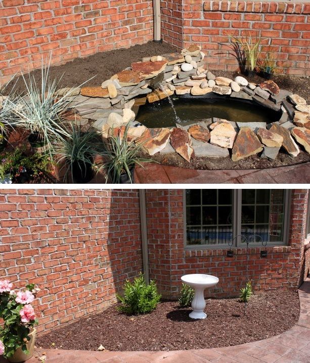 Creating a rock style water feature