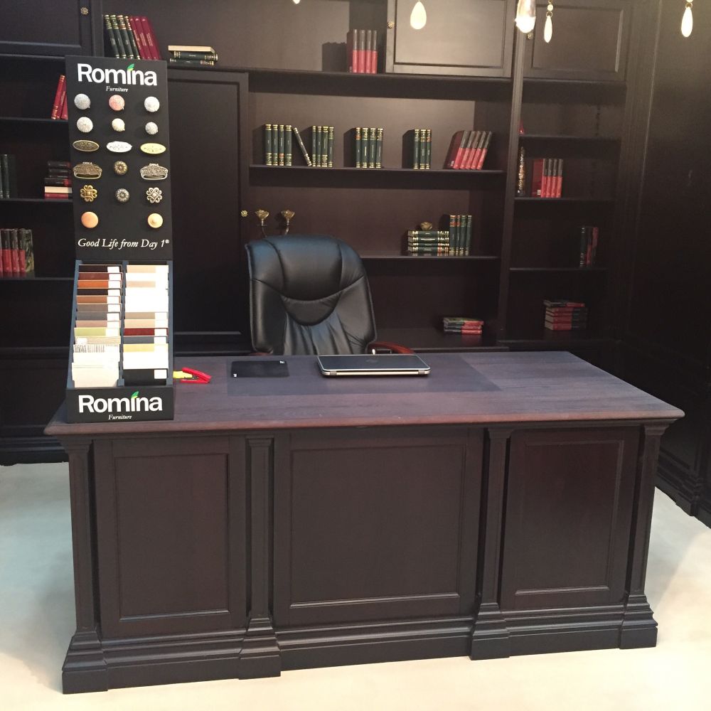 Creating an executive office in espresso color
