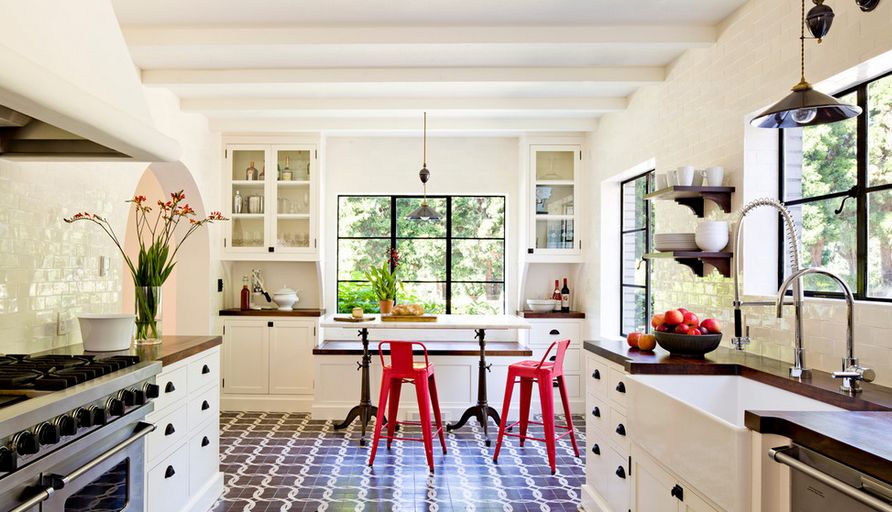 Creative kitchen floor