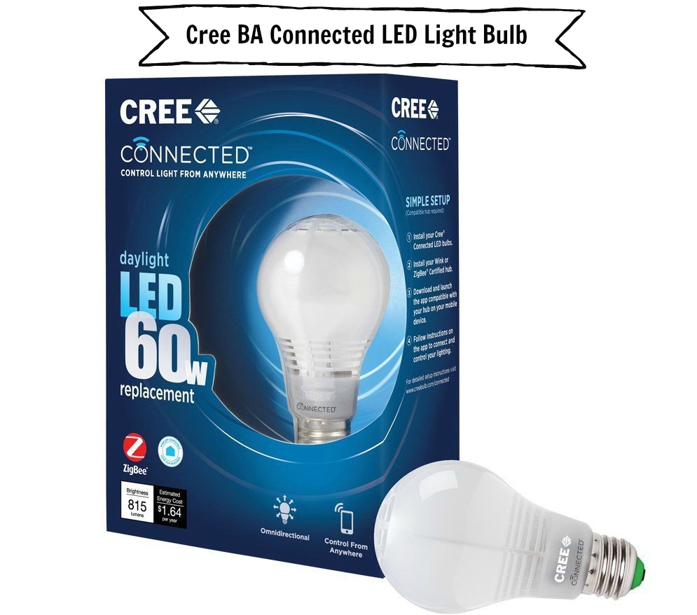 Cree BA Connected 60W Equivalent Daylight Dimmable LED Light Bulb