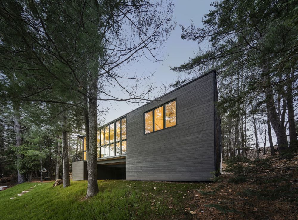 Cross-Laminated-Timber Cottage Interior Design Back