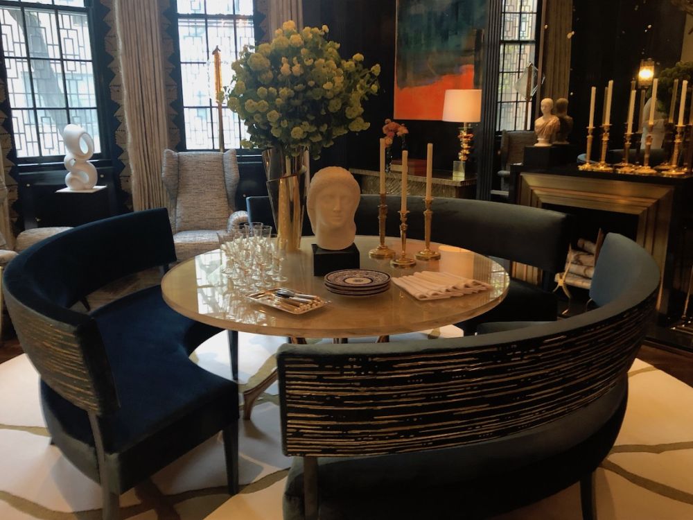 Cullman-Kravis central table with benches