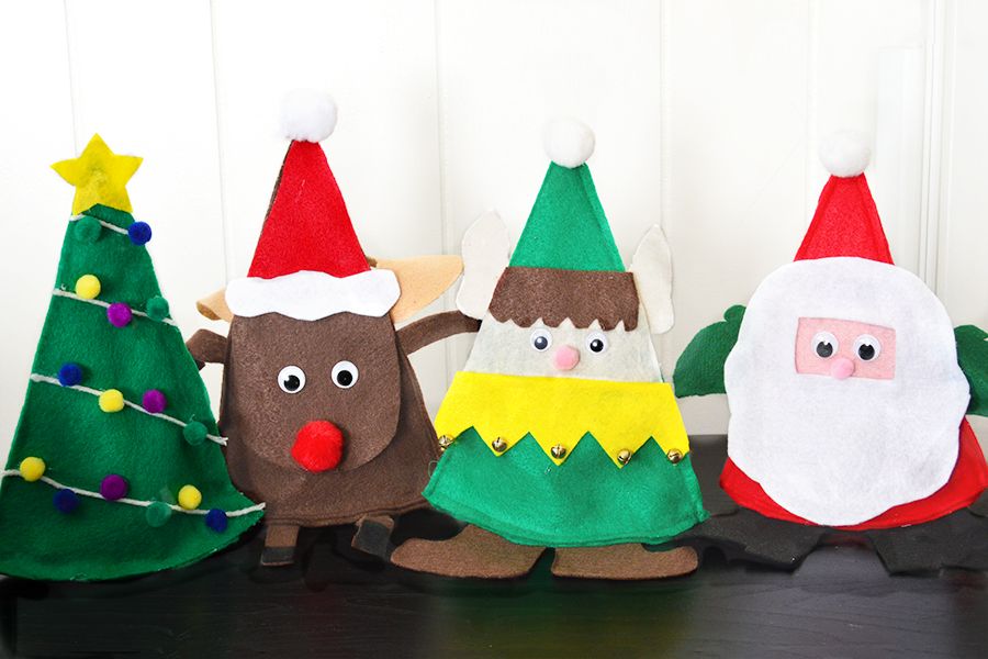 Cute And Cuddly Felt Christmas Trees And Other Ornaments