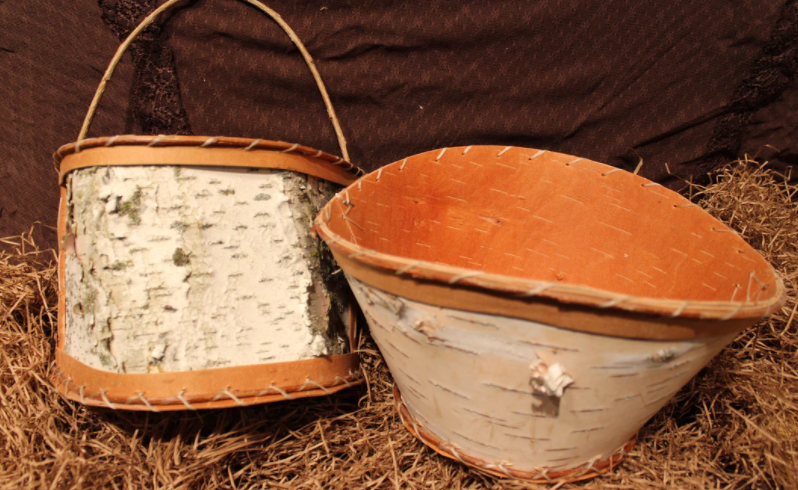 Cute Plant Baskets Made From Birch