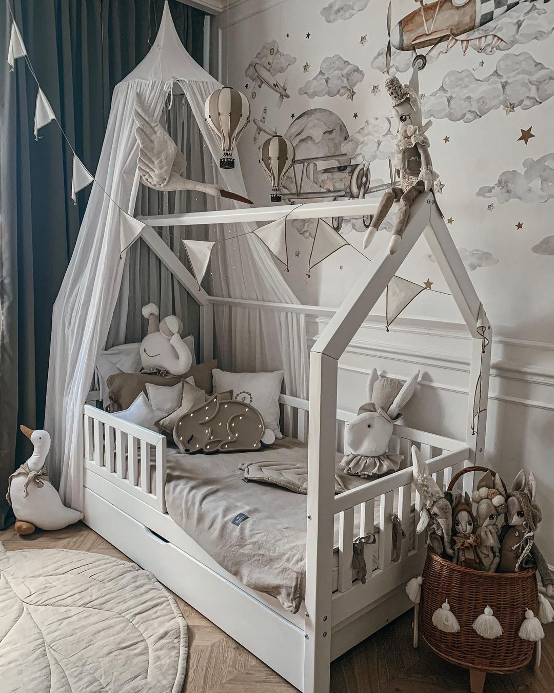 Cute canopy bed yet practical