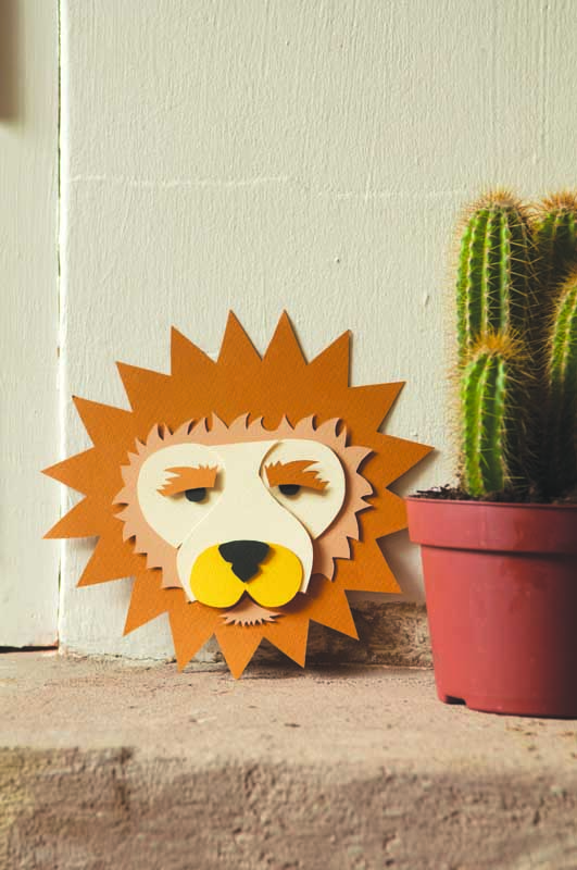 DIY 3d lion art