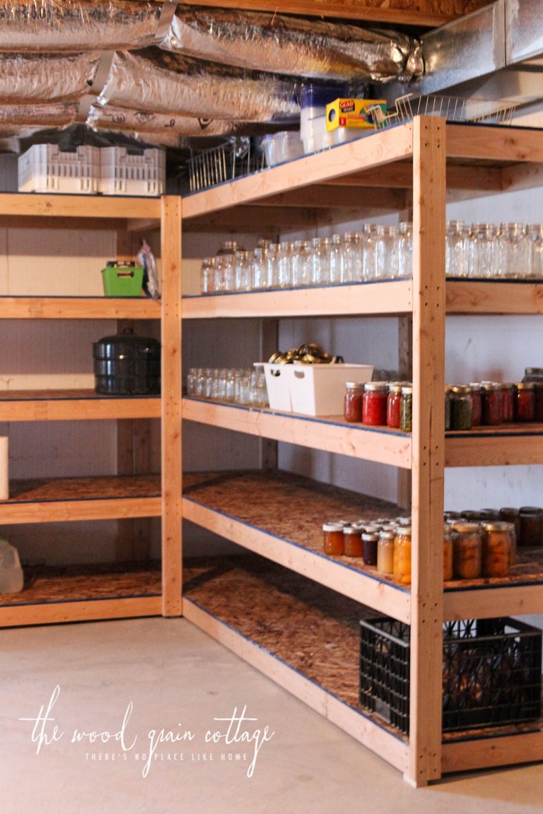 Basement Storage Shelves