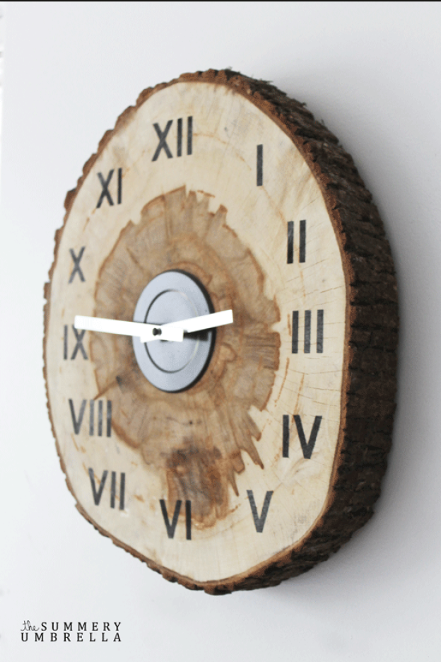 DIY Birch Clock