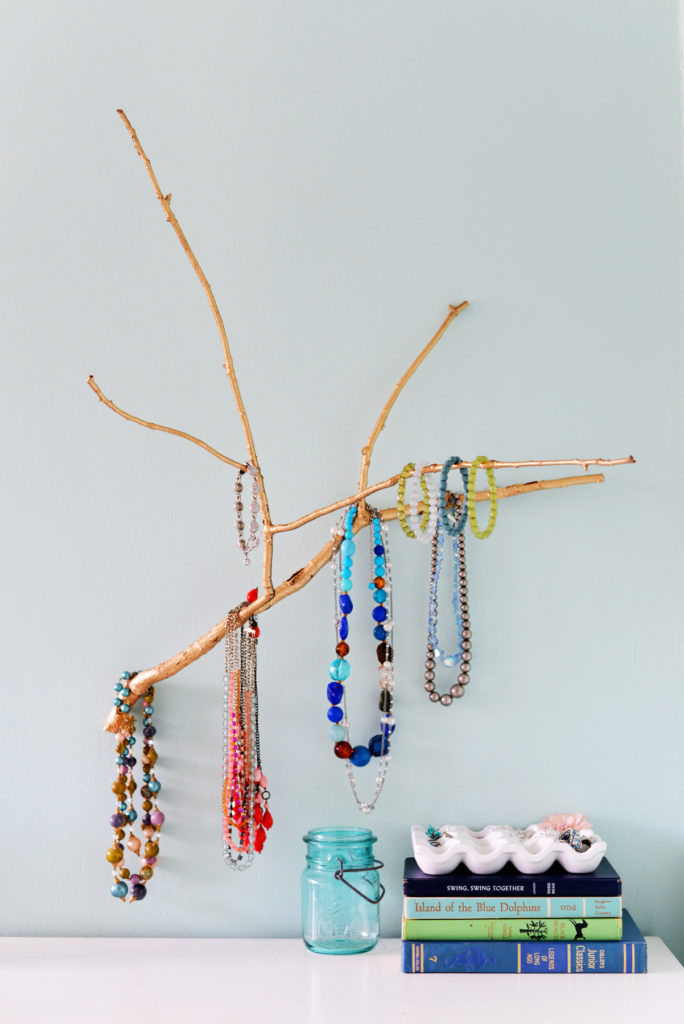 DIY Branch Jewelry Holder