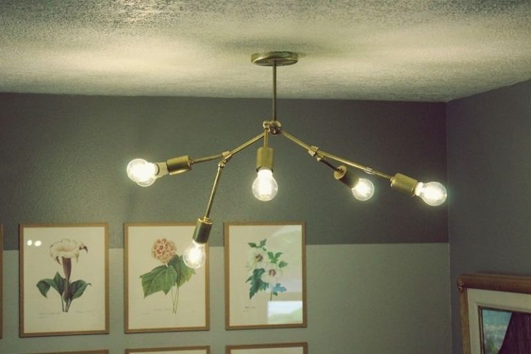 DIY Brass Chandelier