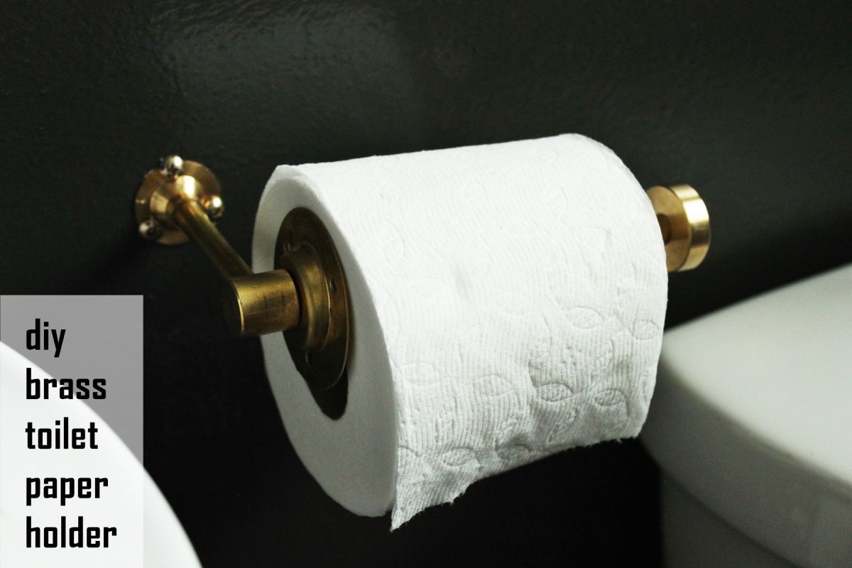 DIY Brass Toilet Paper - Holder