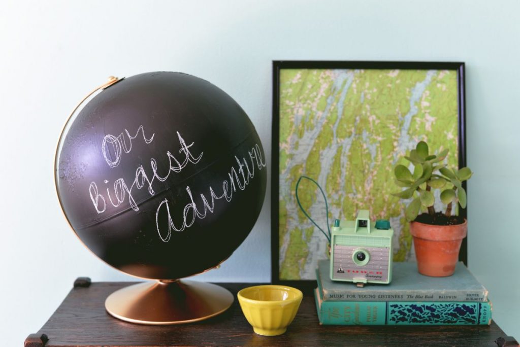 Chalkboard Globe