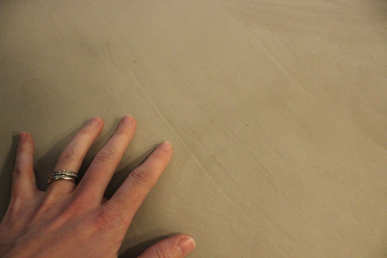 DIY Concrete Kitchen Countertops sand surface