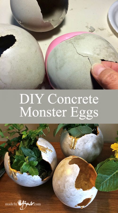 DIY Concrete Monster Eggs