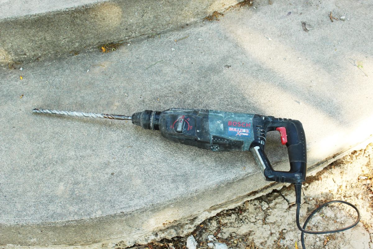 How to Mount a Deck Frame to Concrete Foundation 3