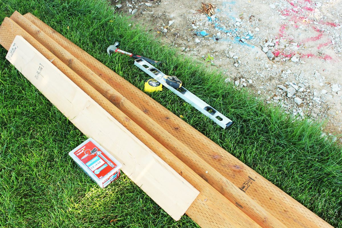 How to Mount a Deck Frame to Concrete Foundation 4