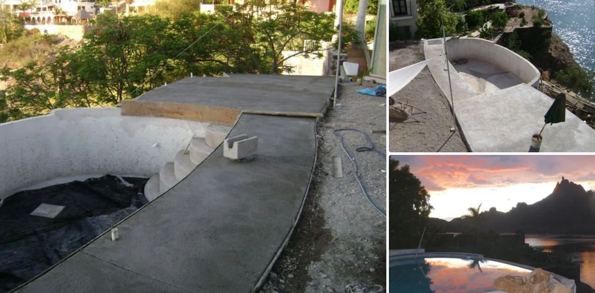 DIY Concrete Swimming Pool