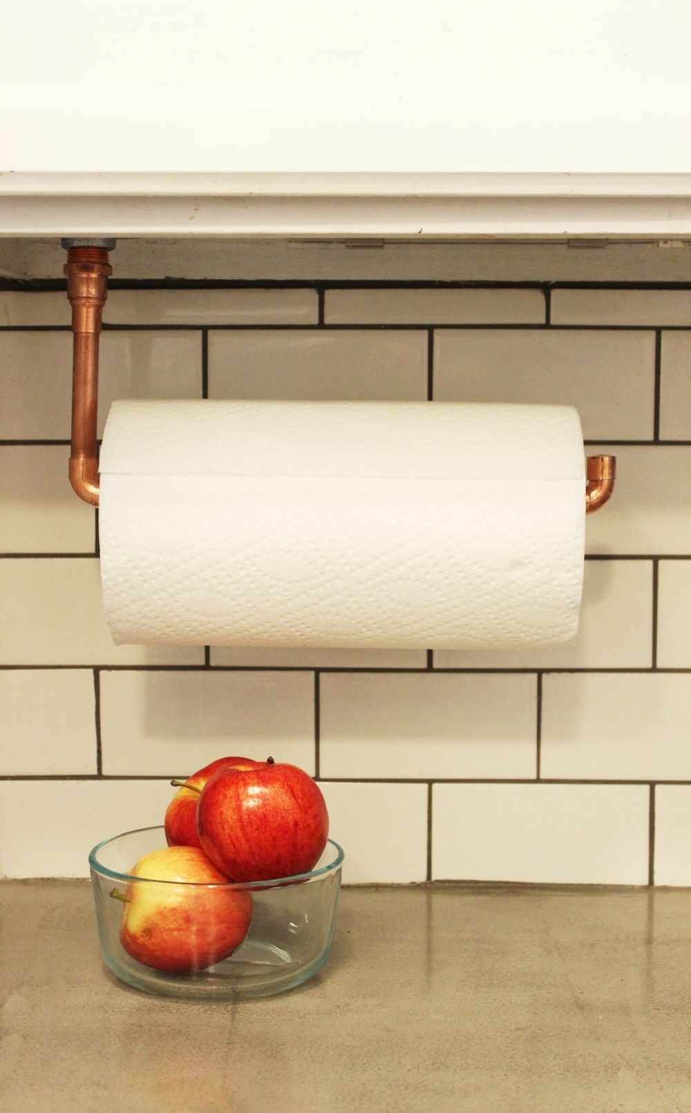 DIY Copper Paper Towel Holder Industrial