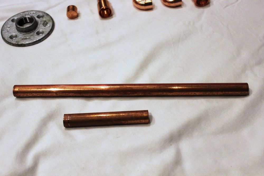 DIY Copper Paper Towel Holder Pipes