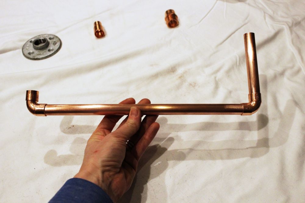 DIY Copper Paper Towel Holder Project