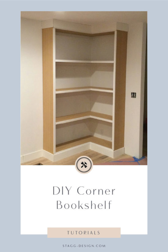 DIY Corner Bookcase