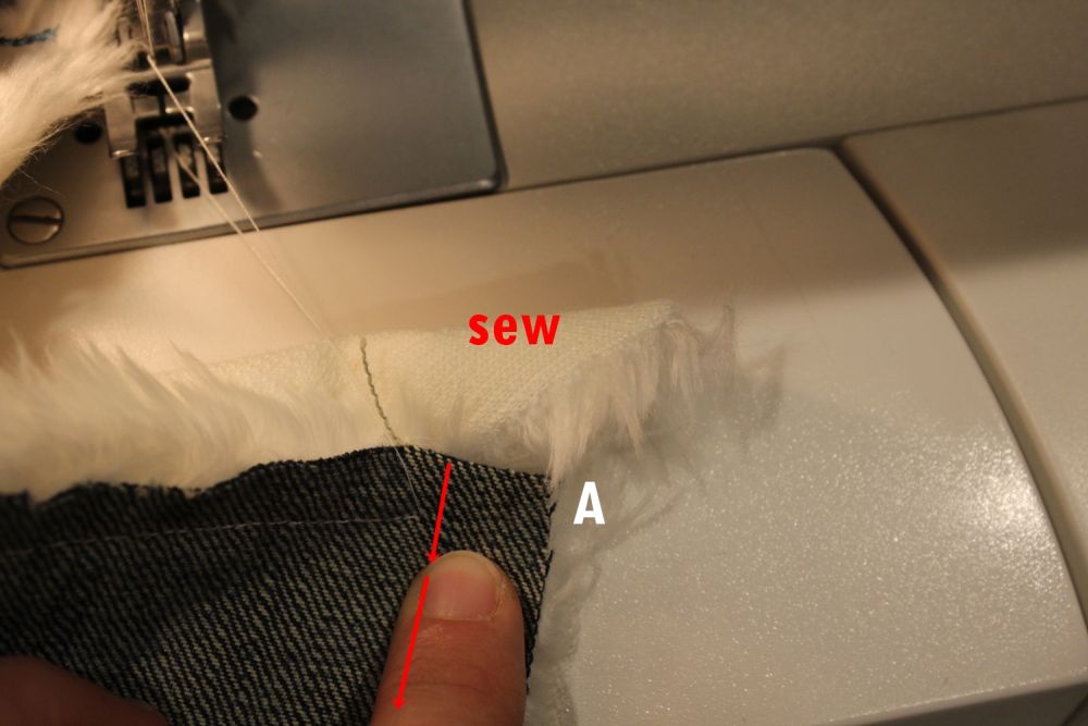 DIY Denim Fur Throw-Pinch or pin