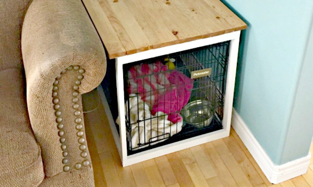 DIY Dog Crate Cover