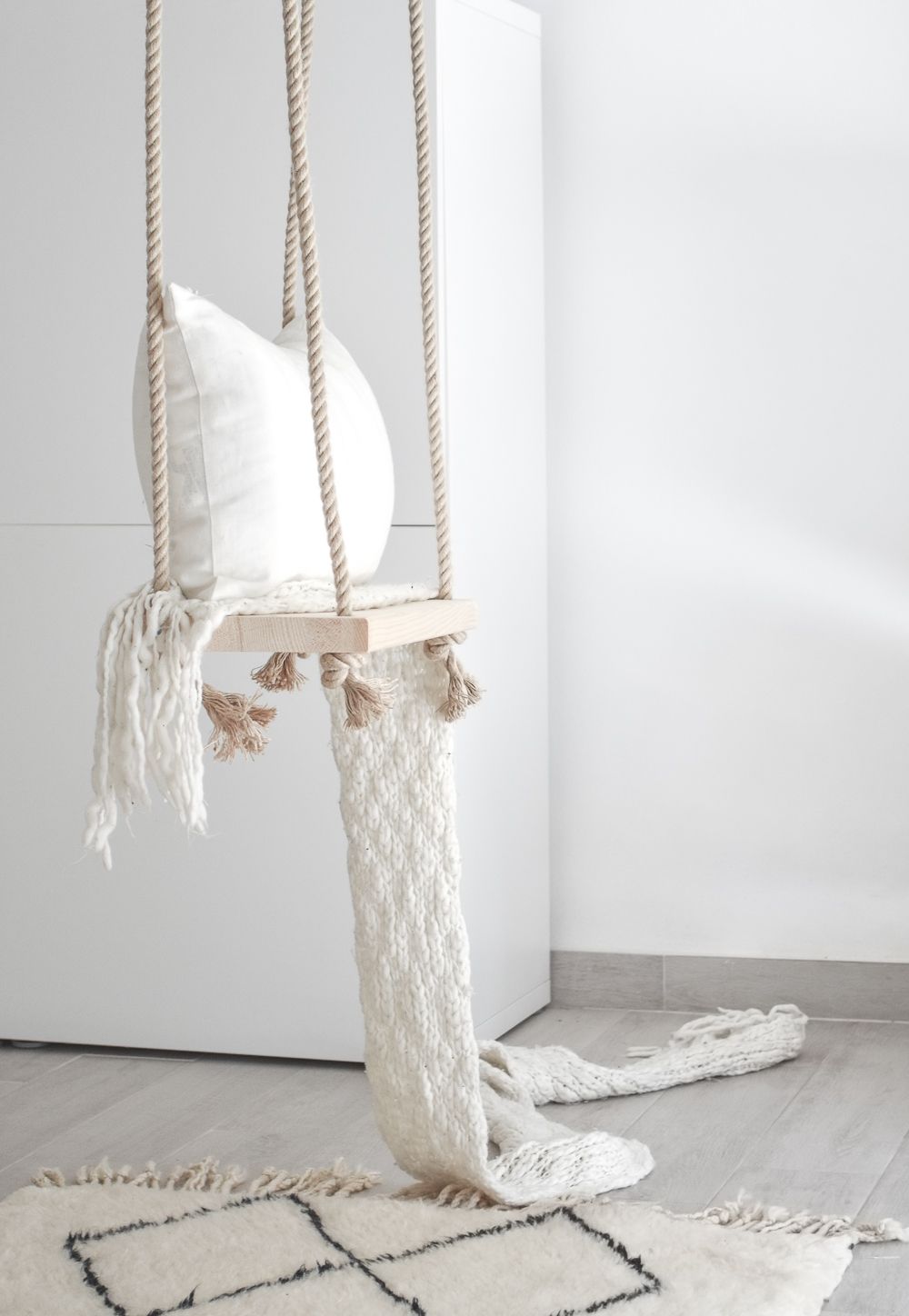 A Dreamy Indoor Swing Adds Style and Serenity