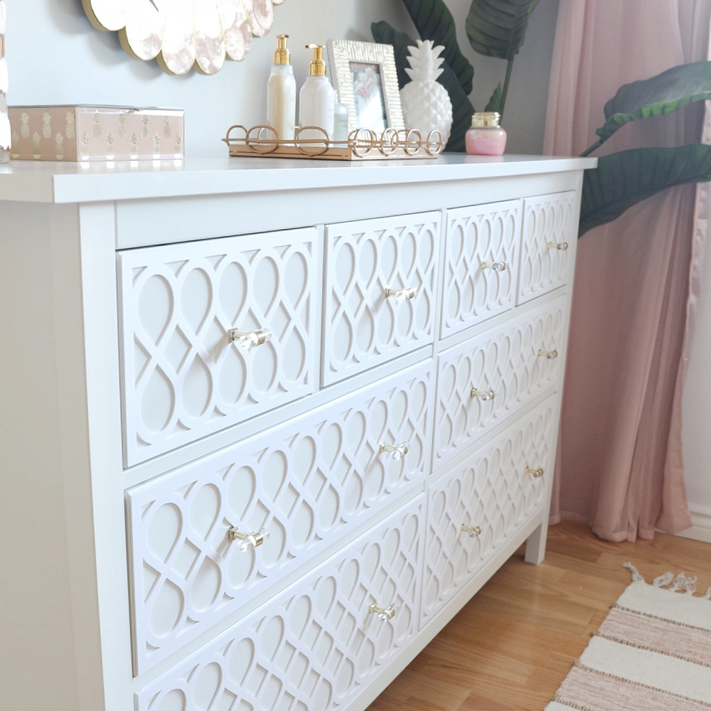 DIY Chest of Drawers Dresser Overlays