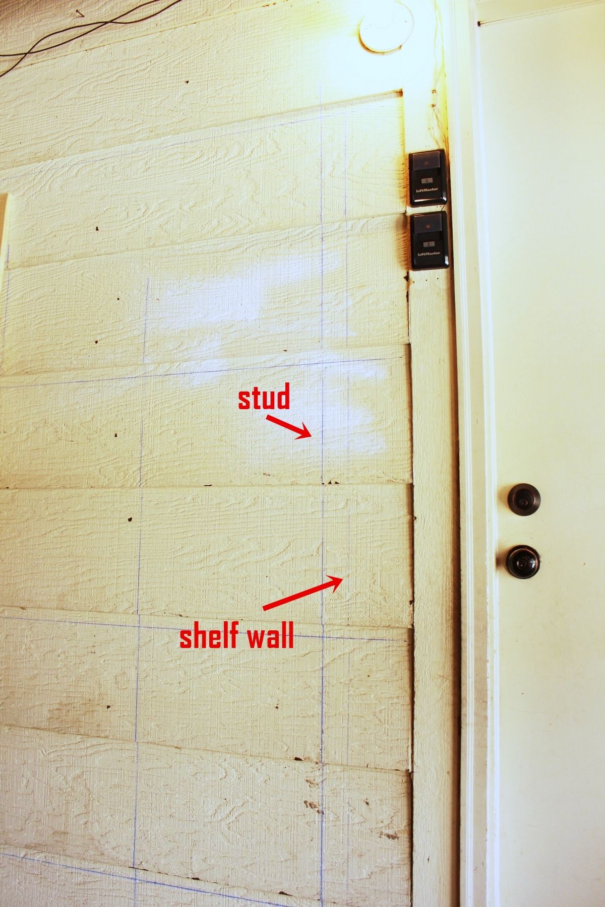 DIY Easy Built in Shelves Determine where you want the sides of your shelves