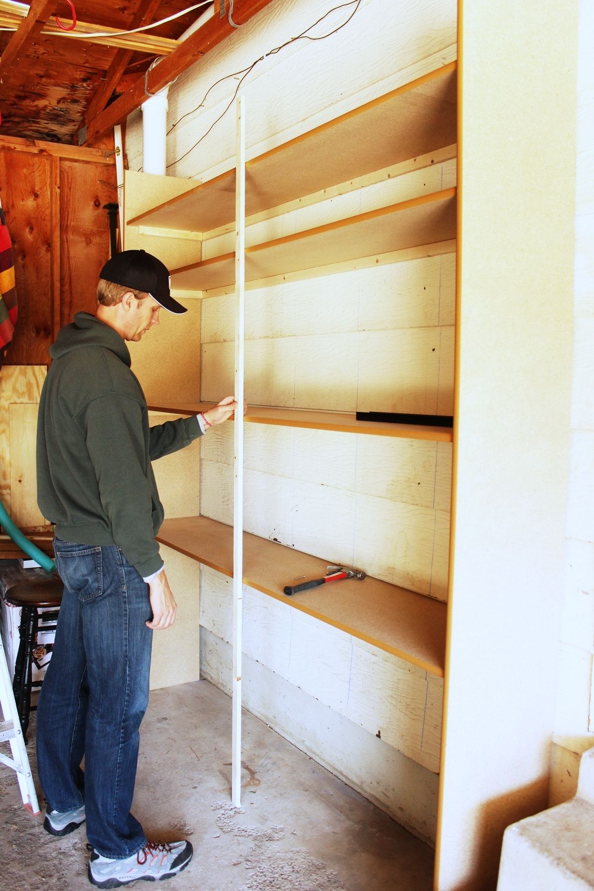 DIY Easy Built in Shelves your shelves are all installed