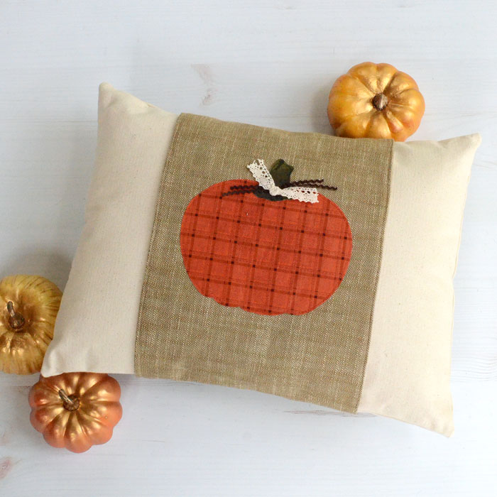 DIY Fall Pillow Wrap