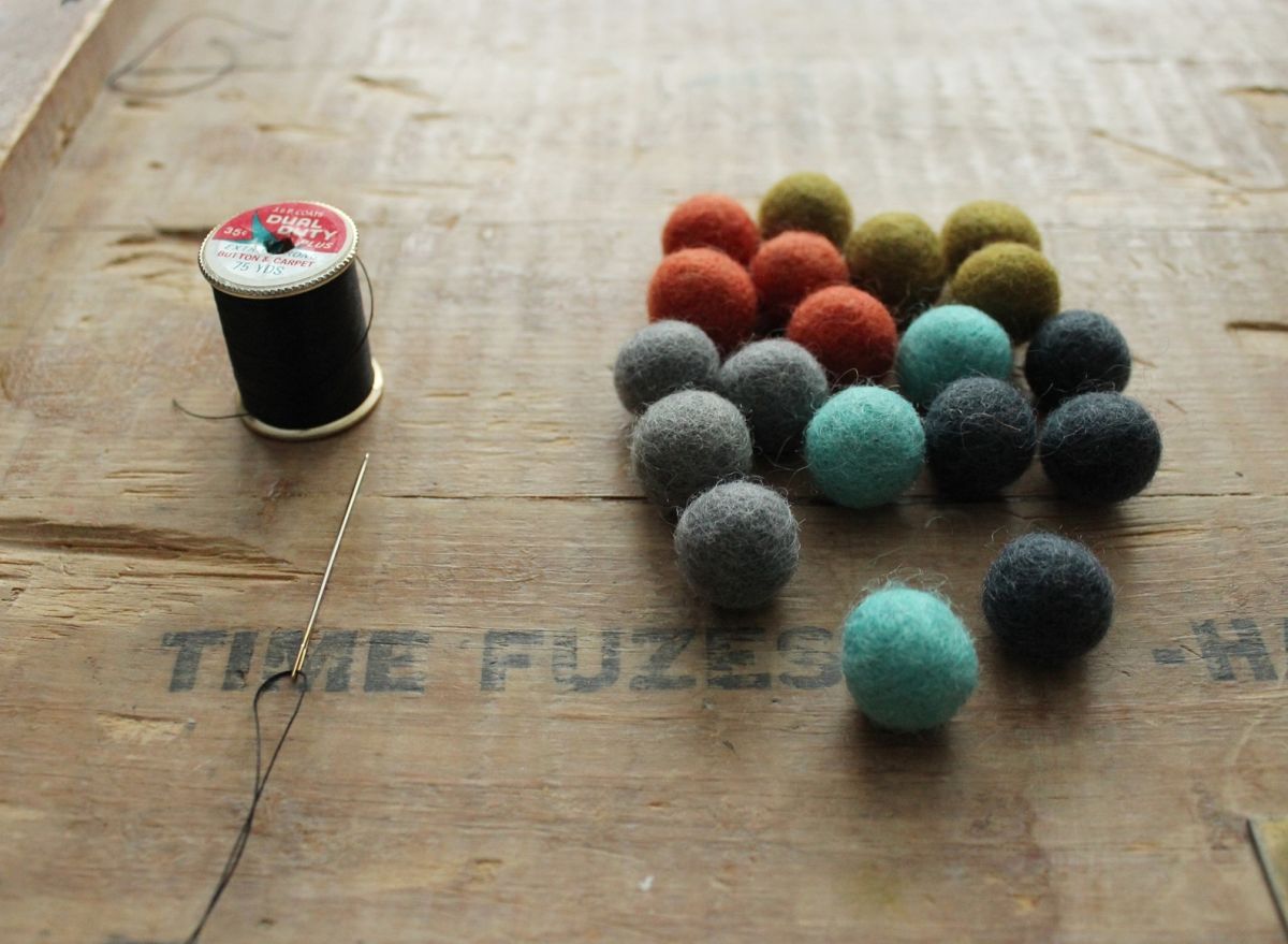 DIY Felt Ball Coasters - Materials