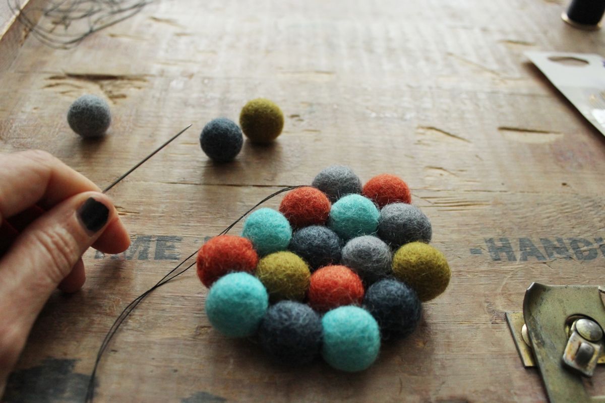 DIY Felt Ball Coasters - Project