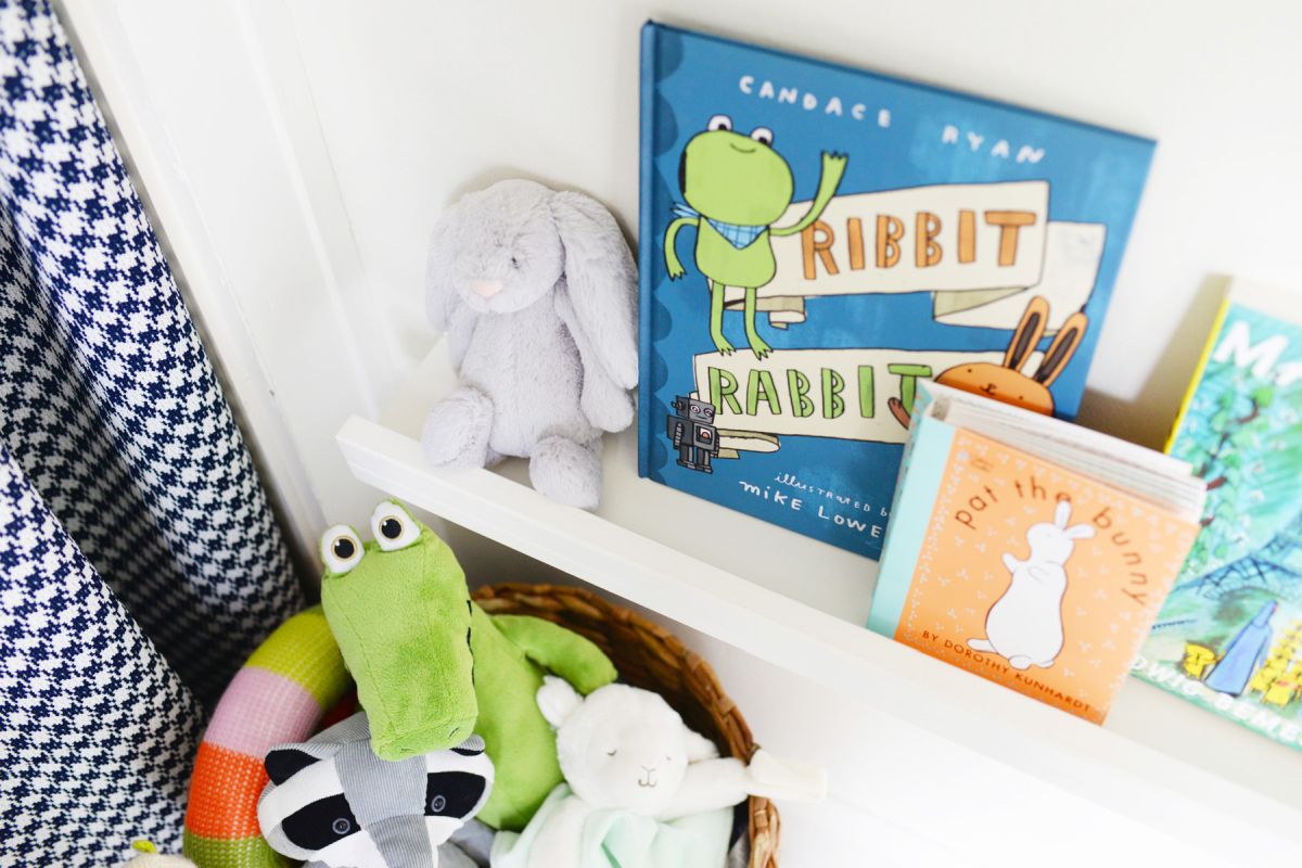 DIY Floating Bookshelves kids room