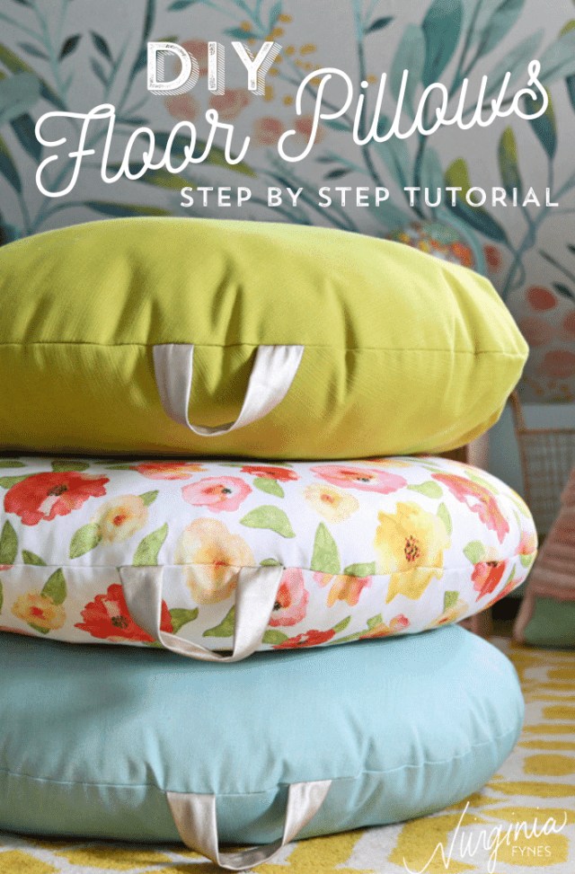 DIY Floor Pillows to Sew