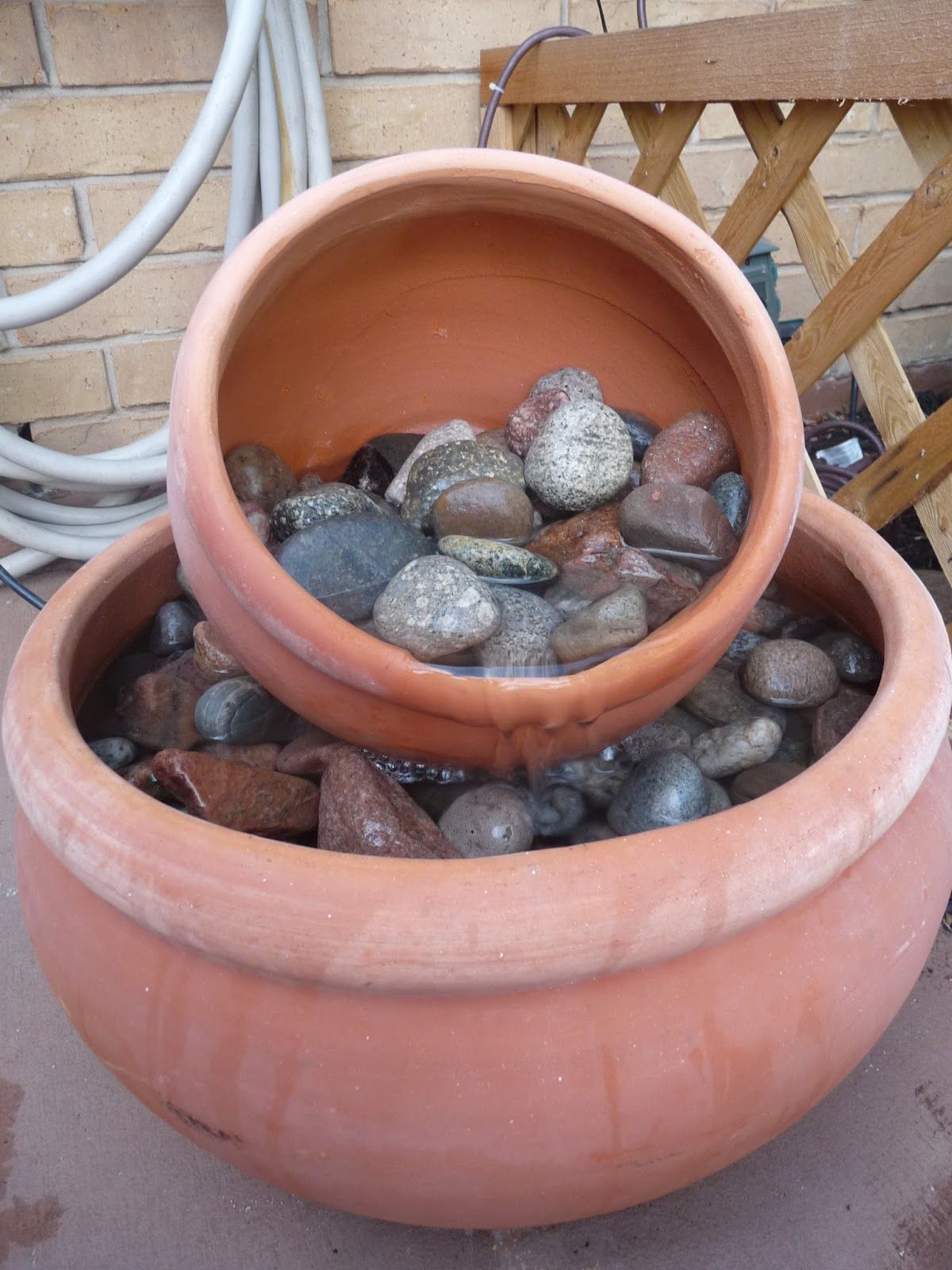 DIY Flower Pot Fountain