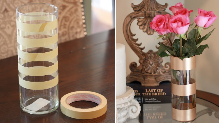 DIY Gold Leaf Vase