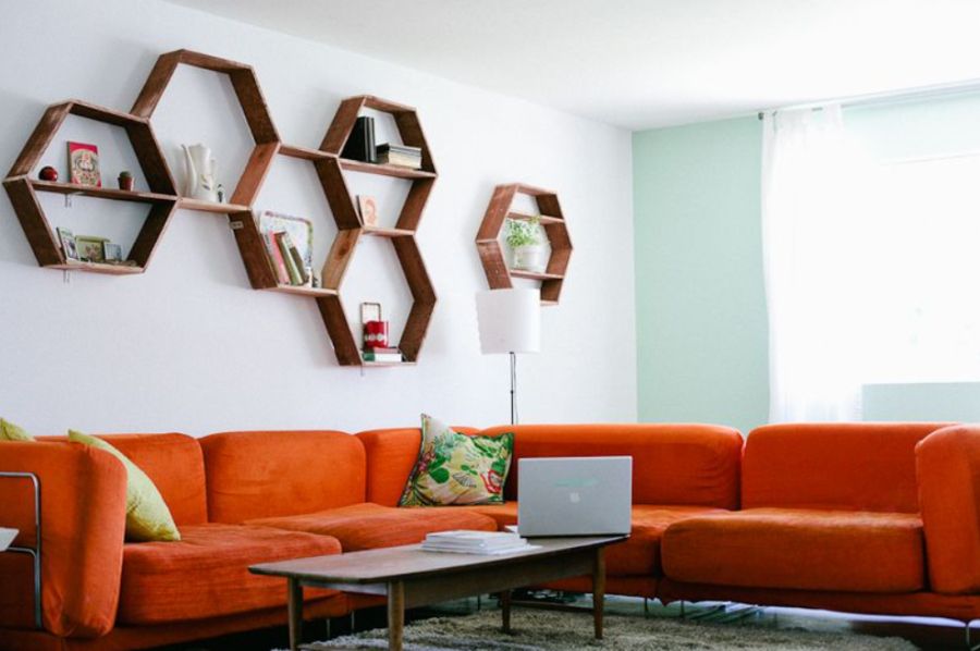 DIY HONEYCOMB SHELVES