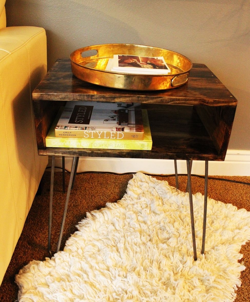 DIY Hairpin Leg Side Style Table