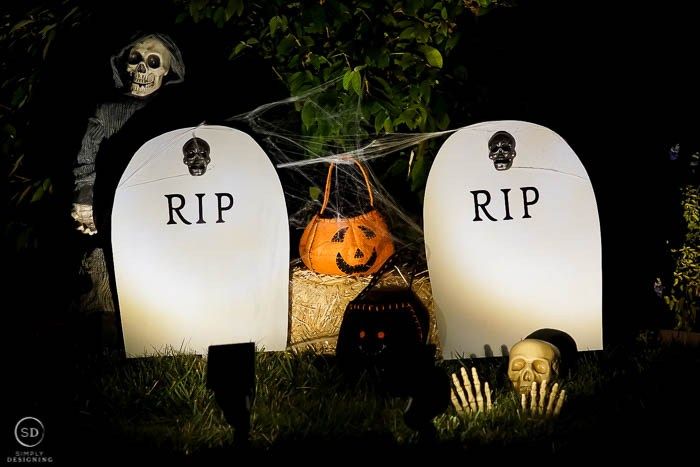 DIY Harvest Yard Sign- RIP Headstone Decoration