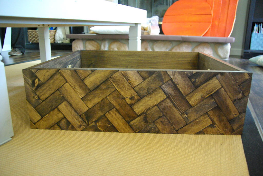 DIY Herringbone Box front view 1024x685