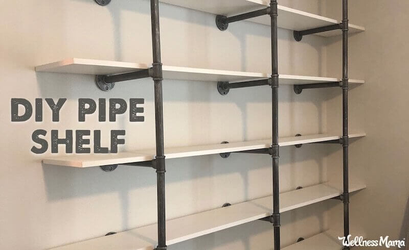 DIY Industrial Pipe Shelves