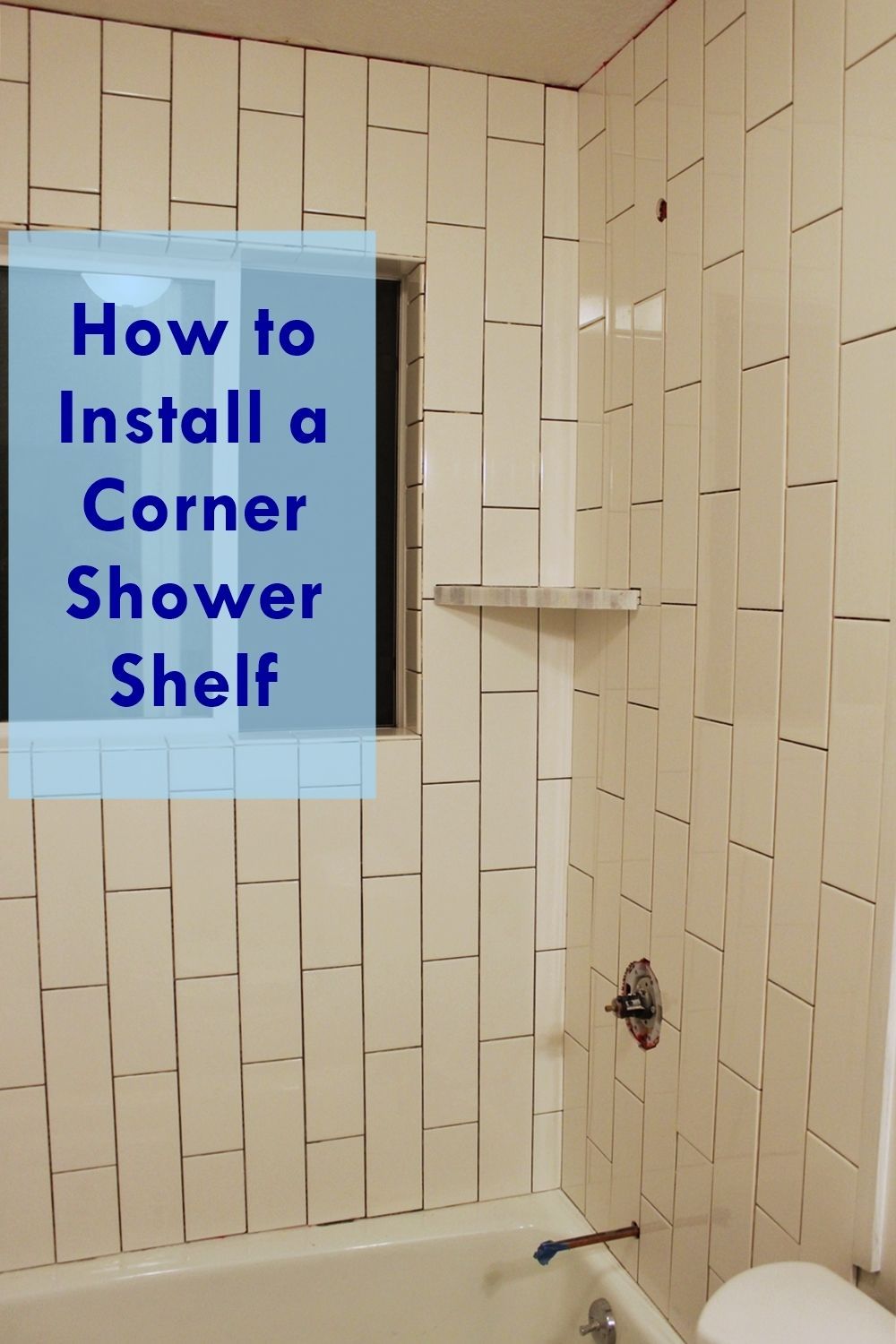 Install a Corner Shower Shelf With Tiles